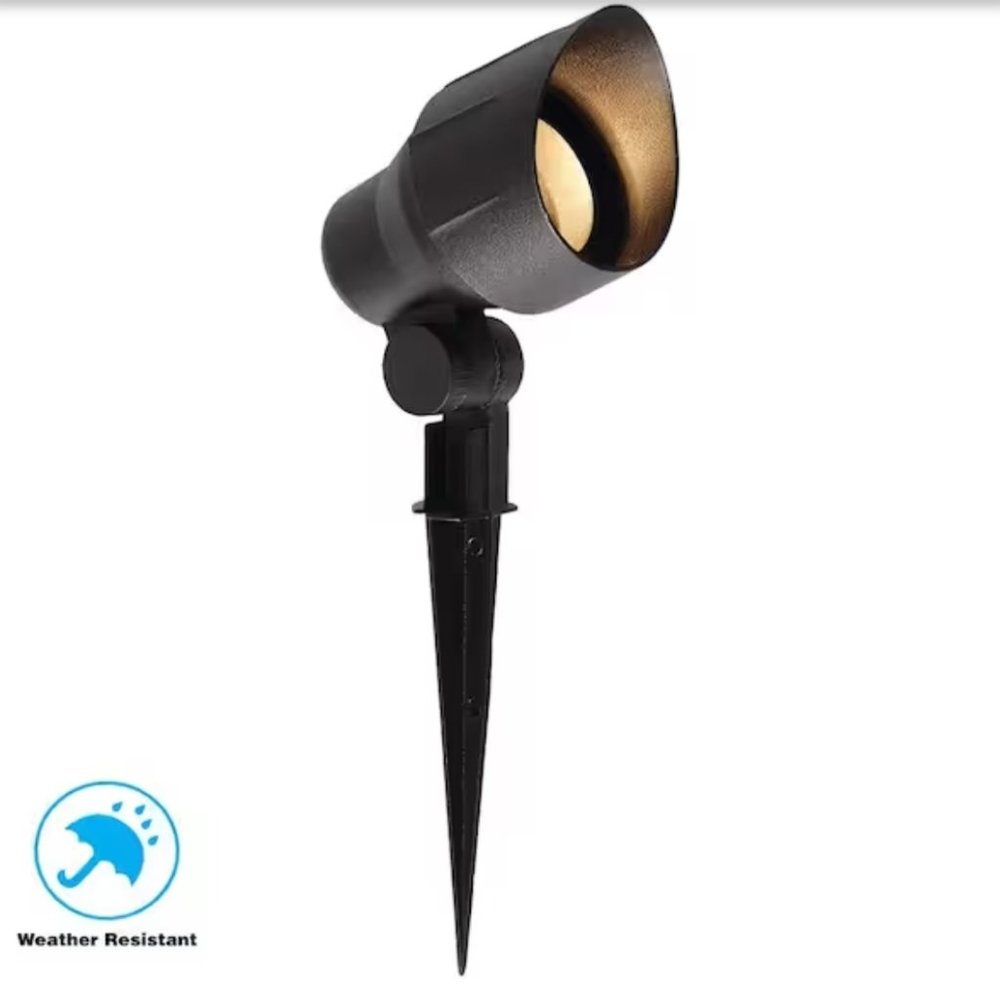 Hampton Bay Low-Voltage 20 Watt Black Outdoor Landscape Flood Light